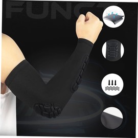COLLBATH Sports Elbow Pad Arm Guard Adjustable Elbow Strap Sleeve Padded Sleeve for Basketball Football Badminton Protect Compress Size for 60kg Users