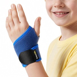BraceUP Kids Wrist Support – Adjustable Wrap for Left or Right Hand