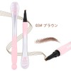 新感覚のナチュラルな眉毛。ユニークなデザインの4本爪アイブロウペンシル。滑らかなブラシヘッド。色落ちなし。持ち運びや拭き取りが簡単。防水・防汗。長持ちするアイブロウペンシル。初心者の必需品。プロのメイクアップアーティストにも最適(03# ブラウン)