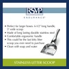 RSVP International Endurance Collection Stainless Steel Kitty Litter Scoop, 4.75x2.5x11.25"