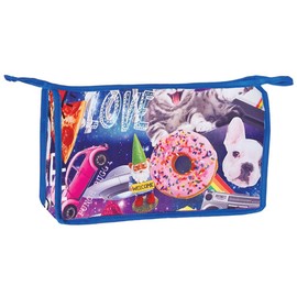 iscream 'Space Junk' 12.25" x 8.25" Neoprene Bold Print Zippered Travel Bag