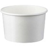 VEPATIM 100 ice cream cups made of paper, white, 125