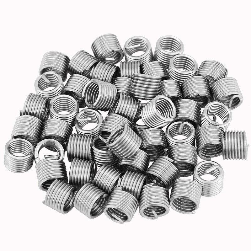 50pcs Stainless Steel Helicoil Inserts with M8 Thread M8 Spiral