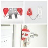 Portable Travel Door Lock, Auxiliary Entrance Security Portable Lock - Red 2ea