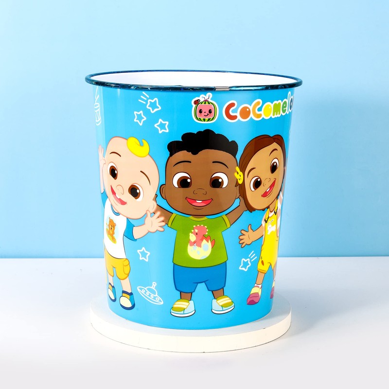 Cocomelon Kids Childrens Waste Bucket Paper Bin Basket for Bedroom