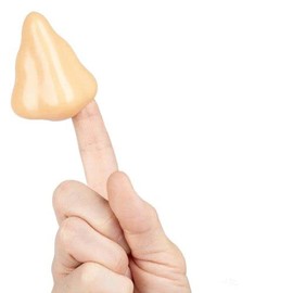 Archie McPhee Nose Finger Puppet (Natural)