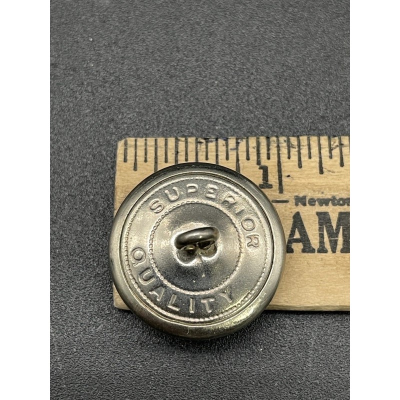 FD Wreath Fireman Uniform Button - Large Silver