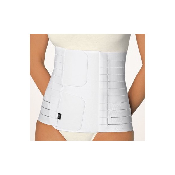 BORT 104150 PostOban® Thorax Abdominal Support Binder Post-Operative, Post Pregnancy, Abdominal Injury Post-Surgical Abdominal Binder Bariatric Belly Plus Size Made in Germany (White, Size 7/10.3")