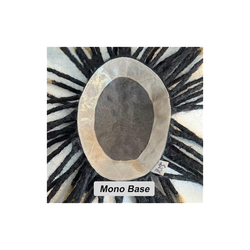 Sistema de trenzas afro de 23 cm con cabello humano,