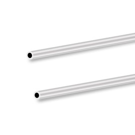 LAVMHAB 6063 Aluminum Tube 9mm OD x 6mm ID 1.5mm Wall Thickness 300mm Length, Aluminum Round Tubing Seamless Straight Pipes (2pcs)