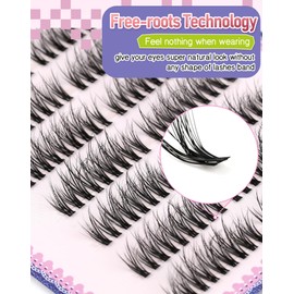 Lash clusters lash extensions 112 clusters mix 5 lenghts eyelash extension Frihappy individual lashes, Frihappy Clavelm