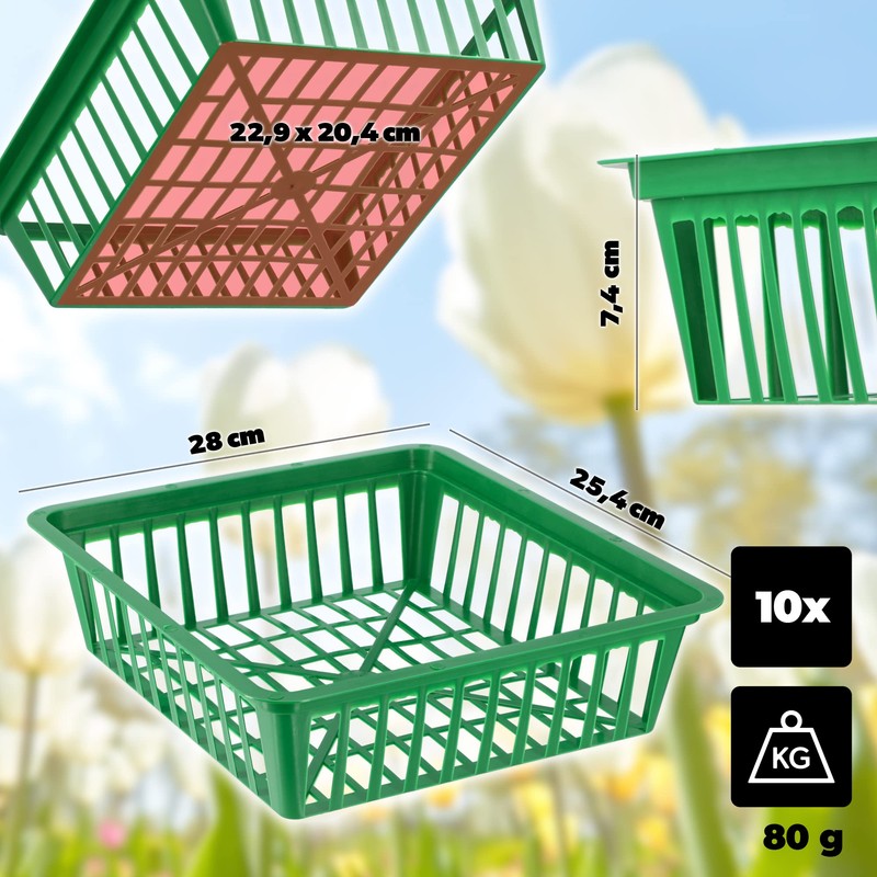 KADAX Plant Basket for Flower Bulbs, Plastic Propagation Basket, Propagation