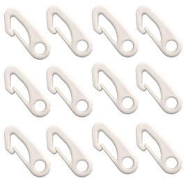 Hufopik 12 PCS Flag Pole Clip Snap Hooks Nylon Flagpole Attachment Hardware - to Attach Flag to Flagpole with Rope