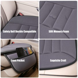 Lofty Aim Cojín para Asiento de Automóvil de Primera Calidad, Cojín para Asiento del Conductor con Espuma Viscoelástica Cómoda Y Parte Inferior de Goma Antideslizante, Cojín para Asiento de Automóvil