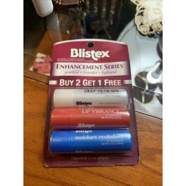 Blistex Enhancement Series 3 sticks SPF 15- EXP 6/24  Moisture Renewal Soft