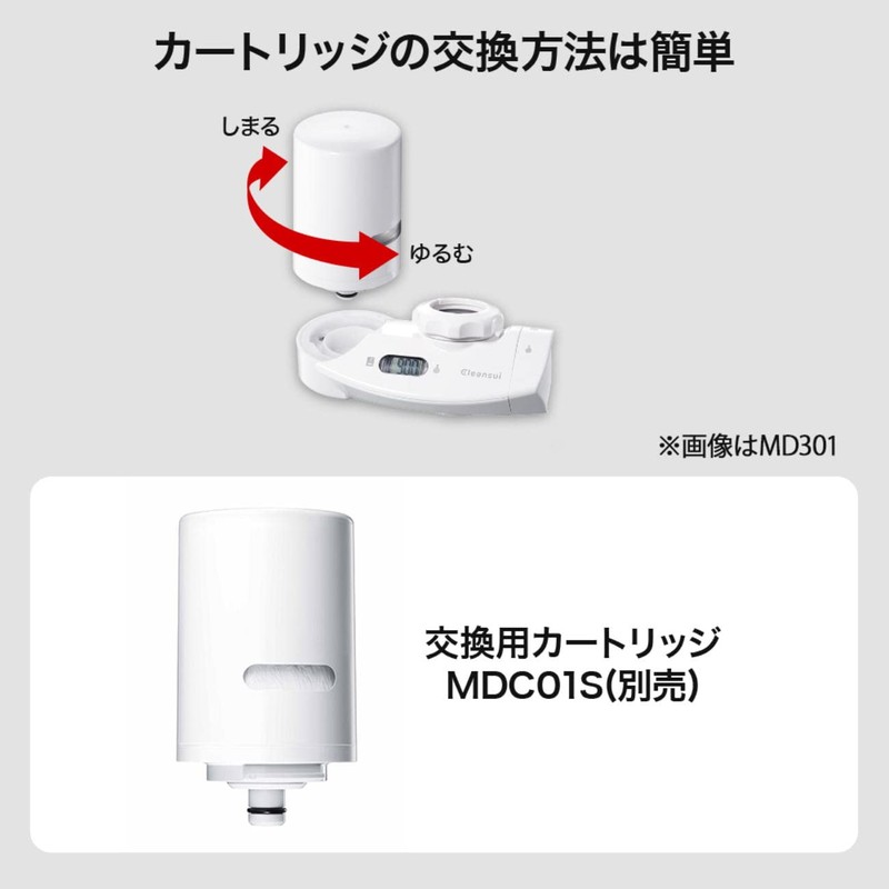 クリンスイ 浄水器 蛇口直結型 MONOシリーズ 交換カートリッジ 2個入り MDC03SW