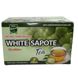 Zapote Blanco TE (WHITE SAPOTE TEA) 20 tea bags 100% NATURAL High Concentration in each cup