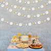 Daisy Party Decorations Yellow White Daisy Polka Dot Garland Double-Sided