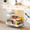YunNasi 2 Tier Cupboard Organiser Kitchen Extendable White | Base