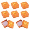 Craftdady 12 Pack Orange Square Ring Boxes 1.59 x 1.59x