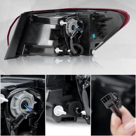 WOWSO Tail Light replacement for Chevy Malibu 2019 2020 2021 2022 LED Outer Brake Light Taillight Assembly OEM84595943 GM2805143 (Passenger side)