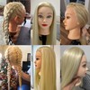 Mannequin Head with Hair, 26 Inch Make up Cosmetology Mannequin