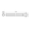 AQUADE Hose 1.5 m 10 x 14 mm with 1/2