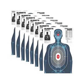 20 Pack Paper Shooting Targets for Range, 23X35 inch Silhouette Shooting Targets for Indoor and Outdoor Use, Suitable for Handguns, Pistols, Rifles, Airguns, Pellet Gun, BB Guns
