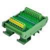 DIN Rail Mount 16 LEDs Indicator Light Module, Support 5~50VDC