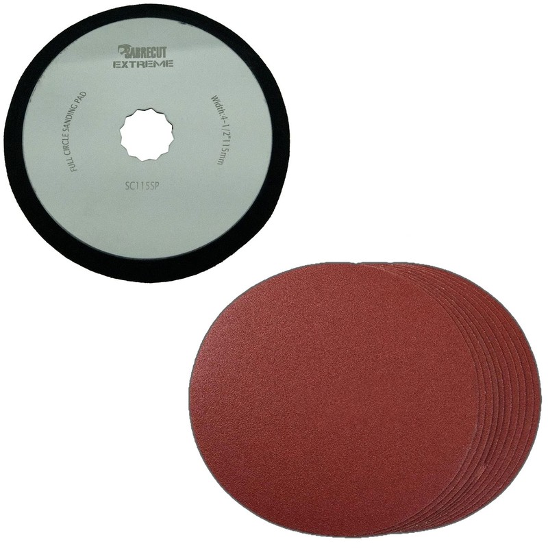 42 x SabreCut SCK42SKA 80mm & 115mm Sanding Pads and