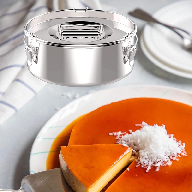 KDLCY Stainless Steel Flan Pan Flanera Mold 63 oz, Flan