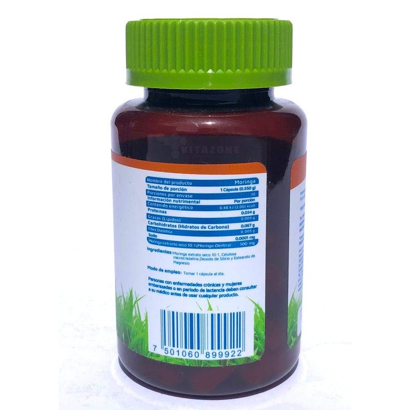 Moringa 500mg. 30 cápsulas Vidanat