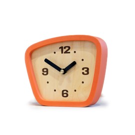 Little Top Creations Handcrafted Mid-Century Modern Clock – Silent Movement for Desk, Table & Mantel, No-Ticking Analog MCM Decor | Made in USA