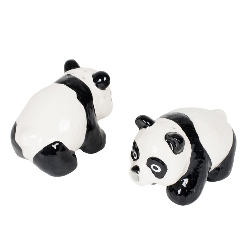 3" L Cutie China Panda Kissing Magnetic Salt & Pepper