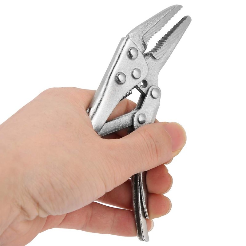 2pcs Locking Pliers Ground Mouth Straight Jaw Lock Vise Grip