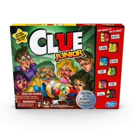 Hasbro Clue Junior Board Game for Kids Ages 5 and Up, Case of The Broken Toy, Classic Mystery Game for 2-6 Players, English and French Bilingual Version, C1293035