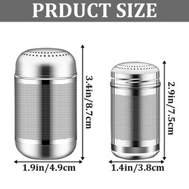 2PCS Stainless Steel Tea Infuser for Loose Tea Extra Fine Mesh Tea Infuser Loose Leaf Tea Steeper 304 Stainless Steel Tea with Heat Proof Handles