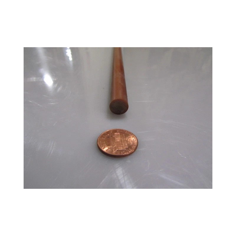 Micarta Phenolic XX Paper Rods .437" (7/16") Diameter x 24"