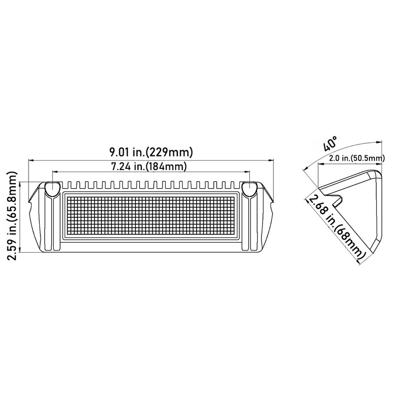 QHLightlux RV 9 Inch LED Exterior Lights, Work Scene Lighting