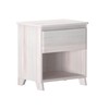 Max & Lily Farmhouse 1 Drawer Nightstand, Whitewash