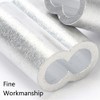 100pcs Wire Rope Crimp Sleeves 0.5mm Elliptical Aluminum Sleeves Crimping