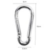 TRIXES 2 X Large 100mm Steel Carabiner Hook Clasps Spring