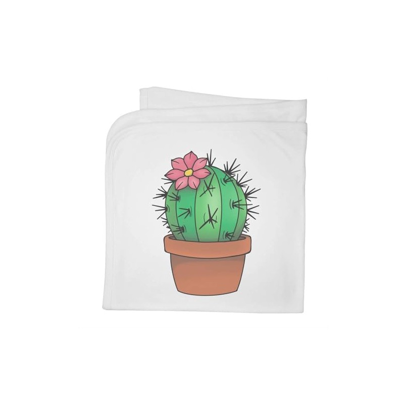 Azeeda 'Potted Cactus' Cotton Baby Blanket/Shawl (BY00039808)