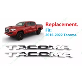 Toyota OEM 2PCS KIT Chrome Door Tacoma EMBLEM BADGE Fit 2016-2022 TOYOTA TACOMA