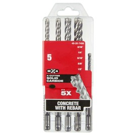 xokisde 48-20-7498 Fits Milwaukee xSDS-Plus 4CT MX4 Rotary Hammer Drill Bit Kit - 5 PC