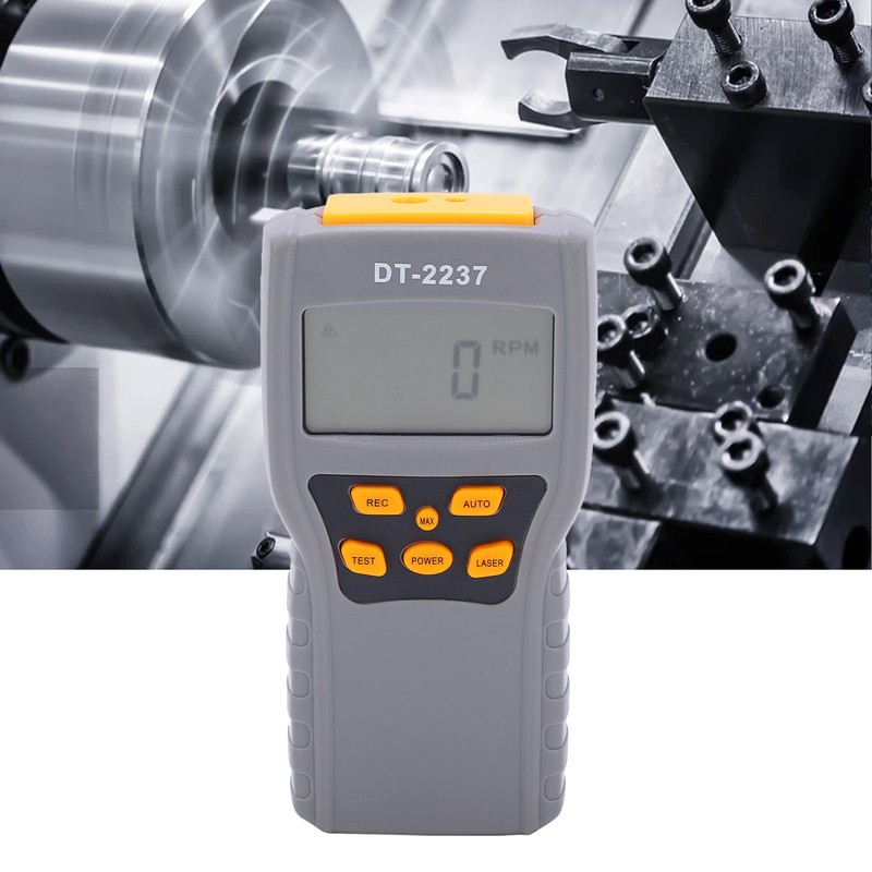 Laser Tachometer 2Gear NonContact LCD Digital Display HighAccuracy Speed Measuring
