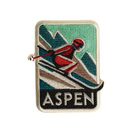 Vagabond Heart Aspen Colorado Iron-On Patch - Aspen Souvenir Badge - Aspen CO Patch