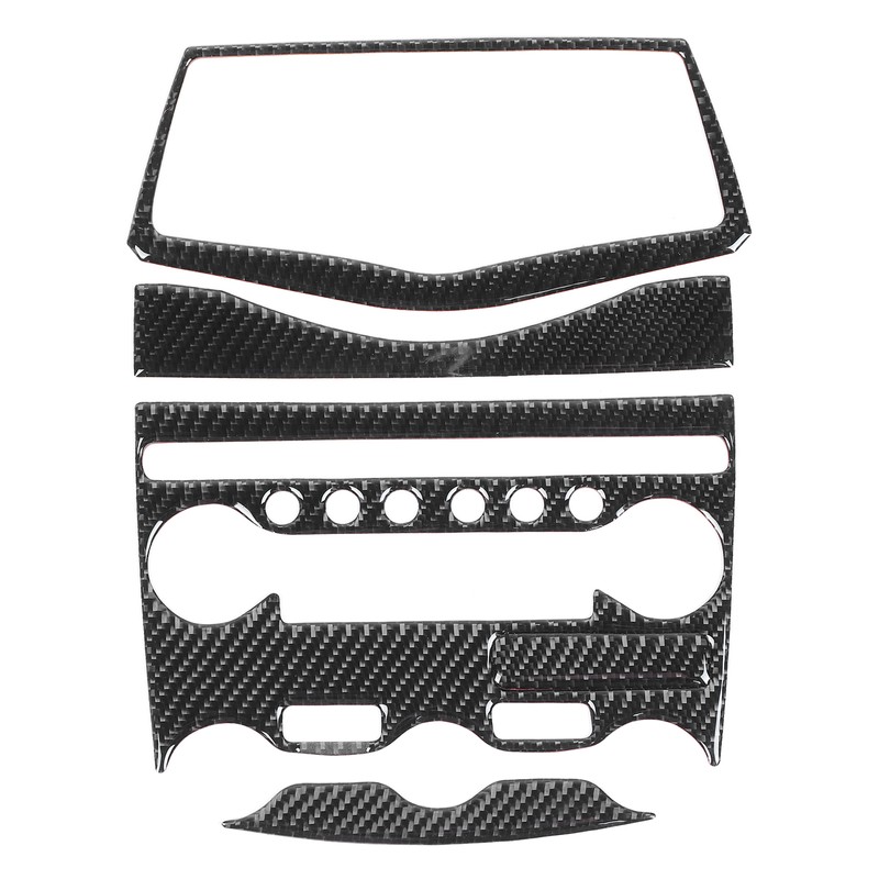 Console AC CD Panel Cover Carbon Fiber Conditioner Switch Decorative
