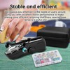 Handheld sewing machine, beginner's sewing kit with storage, two power