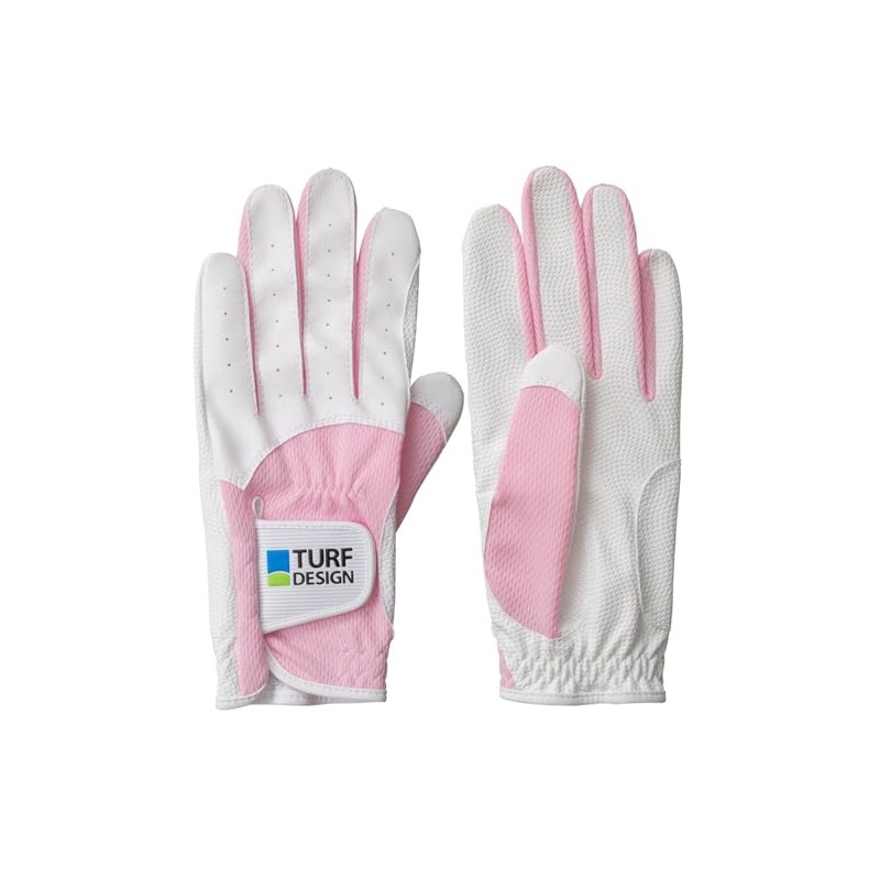 Two Hand Gloves, multicolor (white / pink)